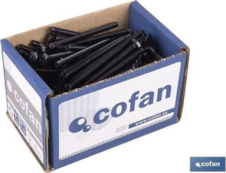 cofan Cofan Din 933 C-8.8 5/8 X 35 N Unc Caja 25 Unid., Tornillo Cabeza Hexagonal Whitworth (unc) Din-933, Rosca Total, Clase 8.8, Color Negro. Medidas Desd