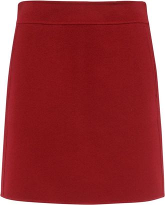 Max Mara Elegante Aida Jurk - Dames - Korte rokken - Rood - L - Rokken