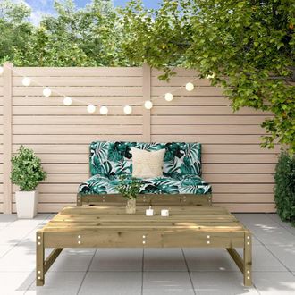 vidaXL Juego De Muebles De Jard&iacute;n 2 Pzas Madera De Pino Impregnada Vidaxl