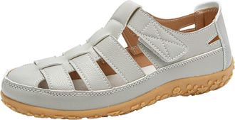 Generic Clearance UK 6 Womens Athletic Sandals Closed Toe Fisherman Sandals Ladies Roman Sandal Mary Janes Comfort Faux Leather Summer Beach & Pool Shoes Touc