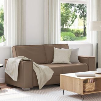 vidaXL Vidaxl - Divano Loveseat 180 cm con cuscino Cappuccino Pelle sintetica