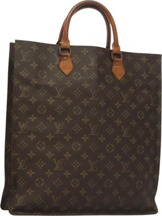 Louis Vuitton Vintage Sac Plat Monogram Canvas Brown Canvas Handbag (Pre-Owned)