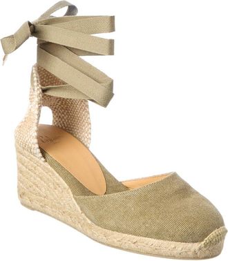 Castaner Carina Canvas Wedge Sandal