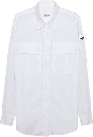 Moncler Cotton Poplin Shirt, Brand Size 42 ( US Size 4 )