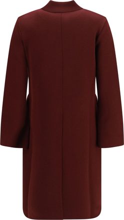 Ella Merino Wool Coat - Bordeaux