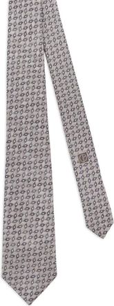 Giorgio Armani Cravatta con motivo geometrico - Toni neutri