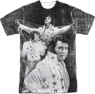 Gildan Elvis Presley Legendary Performance Short Sleeve Adult Poly Crew T-Shirt