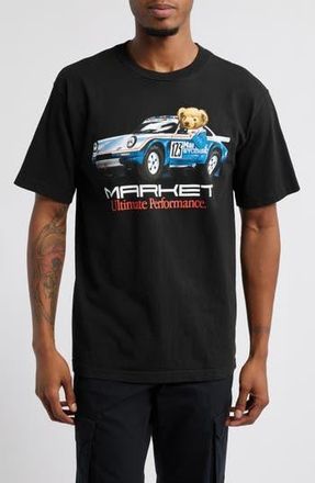 Market Ultimate Rally Bear Graphic T-Shirt in Washed-Black at Nordstrom Rack, Size Small
