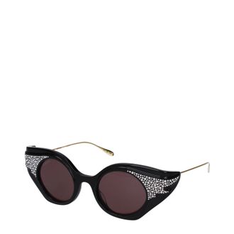 Gucci Damens Sonnenbrille Acetat Schwarz