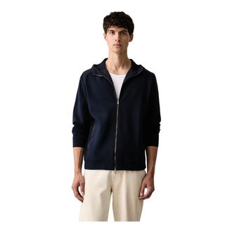 Paul & Shark Hoodies & sweatvesten, Heren, Blauw, 2Xl, Polyester, Zip-through Sweatshirt