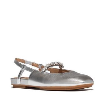 FitFlop Delicato Pearl-Crys Slingback in Black at Nordstrom, Size 7.5