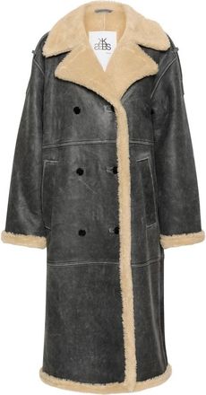 Karen by Simonsen Lange Jas Thunderstorm - Dames - Mantel - Grijs - 3XL - Jassen