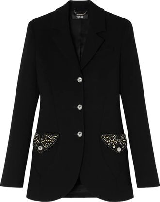 Versace Giacca con decorazione - Nero