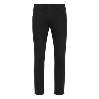 Philipp Plein Jeans, Heren, Zwart, W33, Denim, Denim Broeken Lion Circus