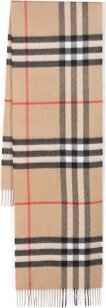 Burberry Beige Giant Check cashmere scarf