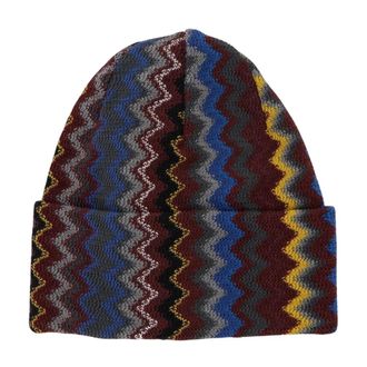 Missoni Zigzag Wolmix Muts - Heren - Hoeden - Veelkleurig - ONE Size - Wol - Accessoires