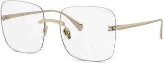 Chanel Sunglasses, female, Yellow, Size: 54 MM Square Blue Light Glasses