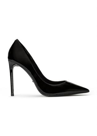 Tony Bianco Womens Anja Pointed Toe Heel In Black Patent