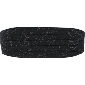 Trafalgar Store Mystere Metallic Star Light Cummerbund in Black at Nordstrom