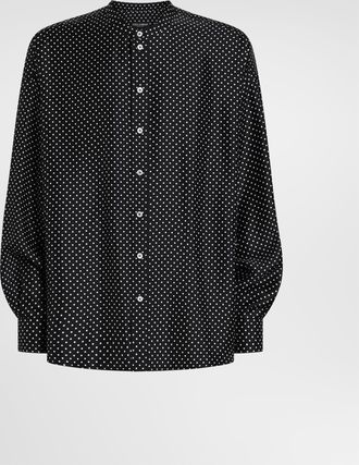 Dolce & Gabbana Polka Dot-print Silk Twill Shirt - Man Shirts Multicolor 40