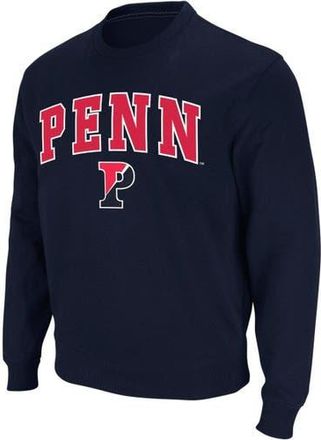 Colosseum Mens Colosseum Navy Pennsylvania Quakers Arch & Logo Crew Neck Sweatshirt at Nordstrom, Size Xx-Large