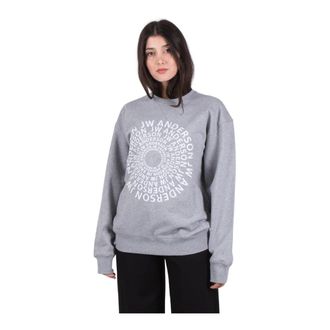 J.W.Anderson Comfortabel en Stijlvol Trainingsshirt - Dames - Sweatshirts - Grijs - 2XS - Hoodies & sweatvesten