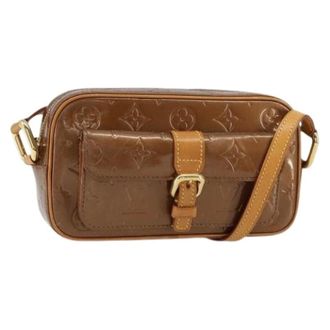 Louis Vuitton Pre-owned Cross Body Bags, female, Brown, Size: ONE SIZE Pre-owned Vintage Patent Leather Shoulder Bag