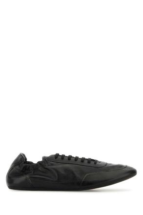 Prada Black Leather Sneakers