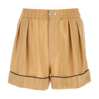 Saint Laurent Short Pyjama Fit Ron - Dames - Korte broeken - Beige - Maat: M