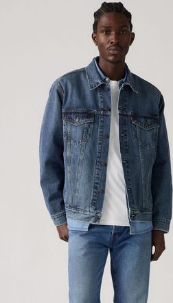 Levi's Jeansjacke LEVIS NEW RELAXED FIT TRUCK, Herren, Gr. XXL, friend of mine trk, Denim/Jeans, Obermaterial: 100% Baumwolle, relaxed fit, 1-Knopf-Manschett