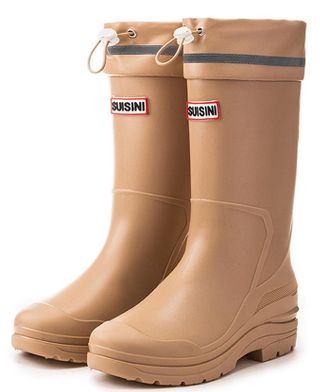 Pangolin Womens Waterproof Knee High Wellington Boots with Removable Cotton Liner, Adjustable Drawstring Top, Reflective Strip, Non-Slip Grip Sole Warm Winter 