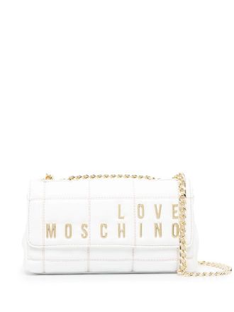 Love Moschino Crossbodytas met logopatch - Wit