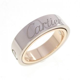Cartier Pink Gold (18K) White Gold (18K) Band Ring (Pre-Owned)