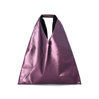 Maison Margiela Mm6 Maison Margiela Japanese Metallic Bag Purple Polyester Coating Tote