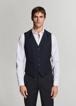 Mango Gilet completo Mil&aacute;n slim-fit navy - Uomo - 46 - MANGO MAN