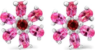 Bleue Burnham Orecchini a bottone Mini Blossom - Argento