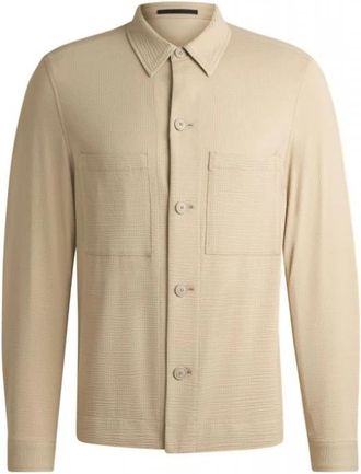 HUGO BOSS Jassen > Blazers - Heren - Casual Overhemden - Beige - L - Overhemden