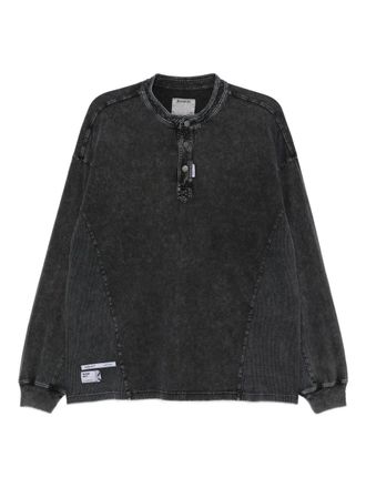 Musium Div. logo-patch T-shirt - men - Cotton - 46 - Grey