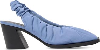 Camper 73mm Karole slingback gathered pumps - women - Recycled Polyester/Rubber/Recycled Polyester - 37 - Blue