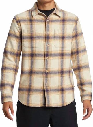 Quiksilver Dna Flannel Shirt In Fog Dna Flannel
