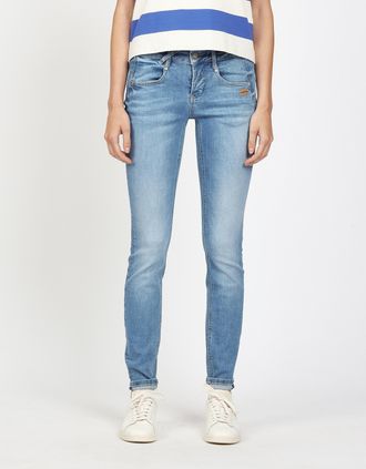Gang Skinny-fit-Jeans GANG 94NELE, Damen, Gr. 26, N-Gr, timeless blau wash, Denim/Jeans, Obermaterial: 93% Baumwolle, 5% Polyester, 2% Elasthan, skinny fit
