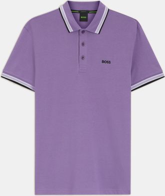 HUGO BOSS Mens Paddy Polo Shirt in Purple Cotton - Size X-Large