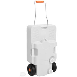 vidaXL Dep&oacute;sito De Agua Con Ruedas Para Camping Gris 30 L Vidaxl