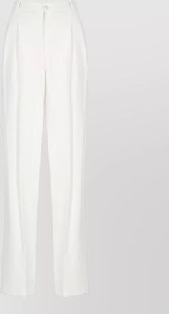 Elisabetta Franchi high waist trousers pleats pockets belt loops