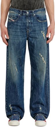 Diesel Relaxed Jeans Low Waist 2001 D-Macro - Jeans - Man - Blue