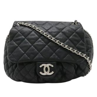 Chanel Pre-owned Matelasse Chain Around Leren Schoudertas - Dames - Pre-owned - Zwart - Maat: ONE Size Leer