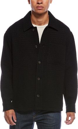 Frame Denim Textured Wool-Blend Shirt Jacket