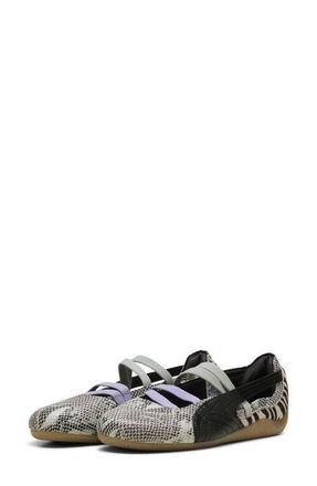 Puma Speedcat Ballet Mixed Feel Genuine Calf Hair Sneaker in Puma Black/Cashew/Lavender at Nordstrom, Size 10.5