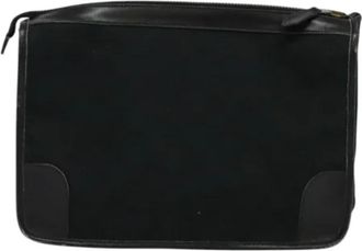 Gucci Pre-owned Canvas clutches - Dames - Vintage Clutch - Zwart - ONE Size - Leer - Vintage