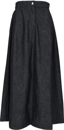 Emporio Armani High-Waisted Flared Midi Skirt